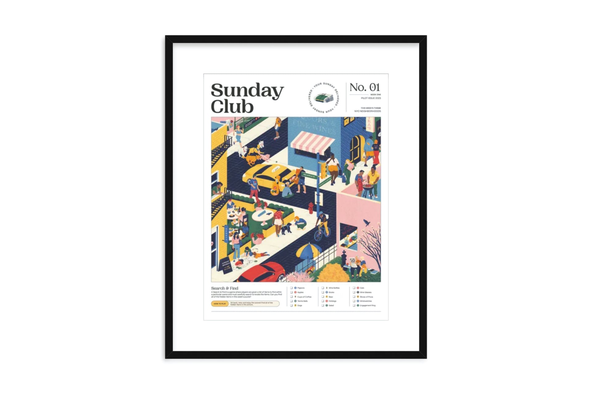 "Issue No. 01" – Search & Find Print